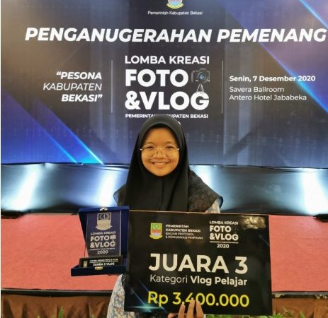 Siswa MAN 1 Bekasi raih juara Lomba Kreasi Foto dan Vlog 2020 Pemkab Bekasi