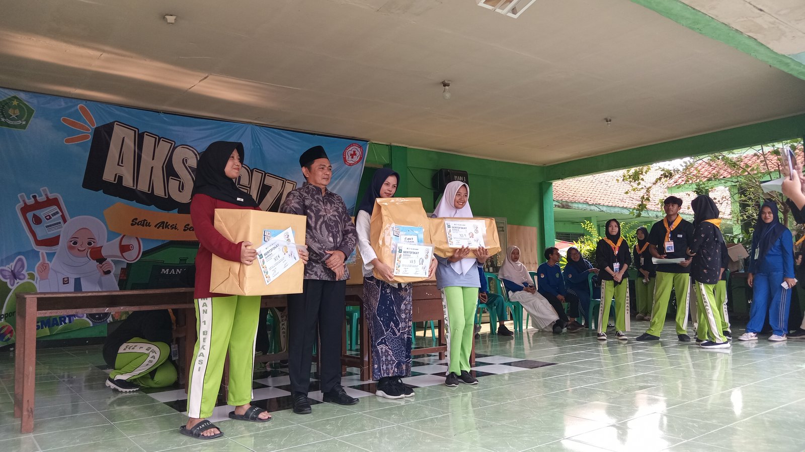 Kampanyekan Hidup Sehat, MAN 1 Bekasi Gelar Aksi Gizi dan Donor Darah